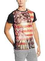 American People Camiseta Manga Corta Andre (Multicolor / Negro)