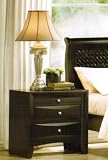 Night Stand with Storage Drawers - Deep Espresso Finish