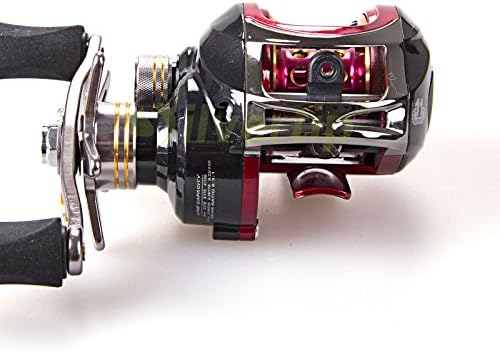 11BB 6.3:1 Right Handed Baitcasting Fishing Reel Bait Casting Baitcast Reels Red