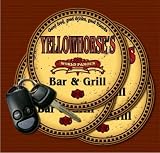 YELLOWHORSE'S Family Name Bar & Grill Coasters