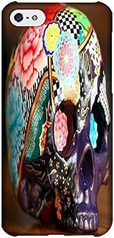 Hahalo Ceramic Skull Cases Flower Cases for Iphone 5c