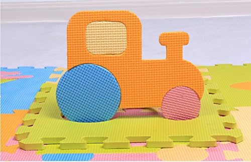 9 Pcs Kids Crawling Rug Cartoon Floor Mat Baby's Game Carpet Eva Foam Puzzle Mat Transportations