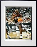 Aaron McKie 2004 / 2005 Action Double Matted 8 X 10 Photograph in Black Anodized Aluminum Frame