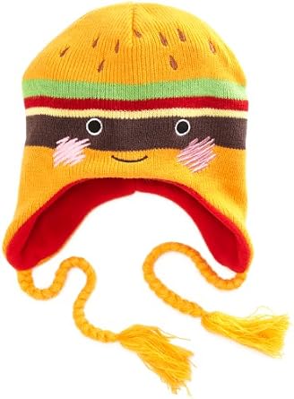Amazon.com: Bioworld Girls 7-16 Cheeseburger Laplander Hat, Orange, One Size: Clothing