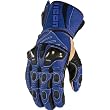 Icon Overlord Long Men's Leather On-Road Motorcycle Gloves - Blue