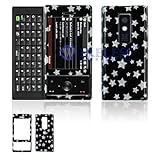 New Black Shiny Star Snap On Cover for HTC Touch Pro XV6850 Verizon Protect ....