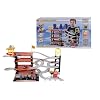 Dickie-Spielzeug 203608228 - Parking Centre, 5 Etagen, beweglich Teile, Schienen, Tankstation, Walkie Talkie mit Licht und Sound