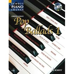 Schott Piano Lounge: POP BALLADS Band 1 (+CD) mit Bleistift -- 16 bekannte Pop-Balladen u.a. von ERIC CLAPTON und CAT STEVENS in klangvollen, mittelschweren Arrangements f�r Klavier von Carsten Gerlitz (Noten / sheet music)