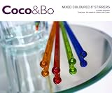 10 x Coco&Bo Mixed Coloured Cocktail Stirrers - Cocktail Accessories