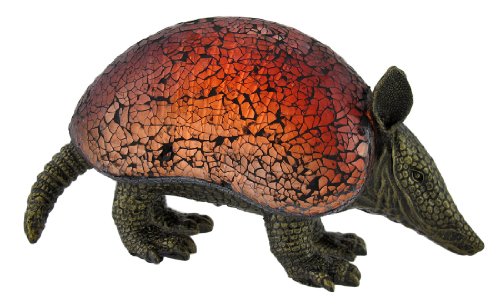 Crackle Glass Armadillo Accent Lamp
