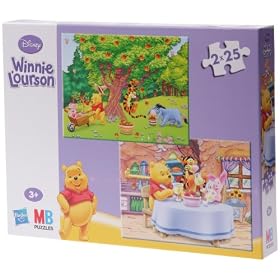 MB Jeux - 18117 - Puzzle - Winnie L'Ourson - 2 X 25 Pi�ces - La Cueillette / Le Go�ter