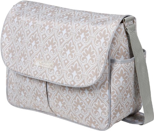 The Bumble Collection Amber Tote Diaper Bag, Blue Filagree image