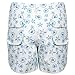 Blue Dionis Cotton Beach Print Short Shorts