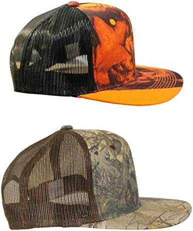 2-PK Realtree + Mossy Oak Blaze Trucker Hat Caps 2-Pack