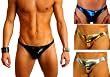 MENS NEW LIQUID METALLIC THONG SWIMSUIT GARY MAJDELL SPORT