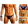 MENS NEW LIQUID METALLIC THONG SWIMSUIT GARY MAJDELL SPORT