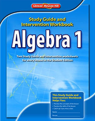 algebra 1 study guide  intervention workbook merrill algebra 2