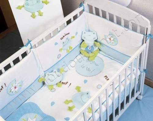 Childrens Toyshop  Toys : Takinou Patchwork Frog Cot Bumpers