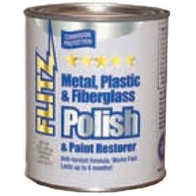 Flitz Blue Metal, Plastic and Fiberglass Polish Paste - 2.0 lbs. Quart Can