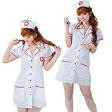 【ノーブランド品】★ナース服　看護婦　コスプレ★ハロウィン 衣装　クリスマス　ナース服　看護婦装　セクシーコスチューム　ファッション　コスプレ 衣装　看護婦 ドレス　ホワイト
