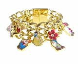 Disney Couture Snow White 3 Row Multi Charm Bracelet