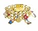 Disney Couture Snow White 3 Row Multi Charm Bracelet