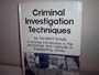 Criminal Investigation Techniques