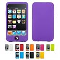 PURPLE Apple iPod Touch 3 3G 3rd Generation 16GB 32GB 64GB CANDY Silicone Case Skin Cover+ Free Screen Protector (Many Colors Available)