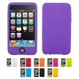 PURPLE Apple iPod Touch 3 3G 3rd Generation 16GB 32GB 64GB CANDY Silicone Case Skin Cover+ Free Screen Protector (Many Colors Available)