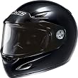 HJC Solid Youth Boys CS-YSN Snocross Snowmobile Helmet - Black