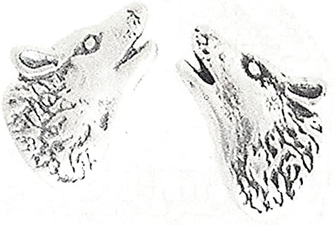 Howling Wolf Post Earrings