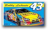  : Bobby Labonte #43 NASCAR 3 x 5 Premium 2-Sided Banner Flag