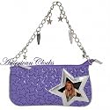 Hannah Montana Purple Secret Star Purse