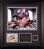Signed Rusty Wallace Photograph - FRAMED 8x10 wPLATETIRE