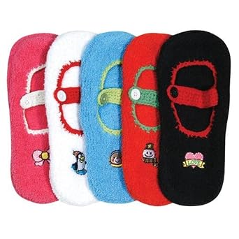 Winter Mary Jane Non Skid 5 Pack Slipper Socks