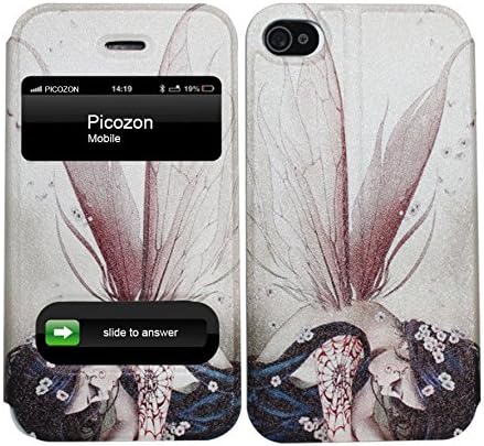 Stylish Premium Leather Flip Cover Folio Case for Apple iPhone 5/ 5G/ 5S - Style AIV