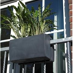 Balkonkasten Fiberglas "Balkona Linea" 40cm anthrazit
