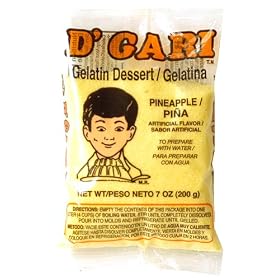 D'Gari Gelatin Dessert - Pineapple Flavor