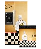 Chef Refrigerator and Dishwasher Combo Appliance Art (SXS)