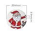 25 Fabulous Christmas Theme Wood Buttons 20mm each with Exclusive Shizaru Designs Gift Bag