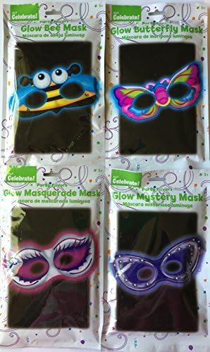 Party Favor Bundle Pack Children's Night Glo Mask