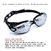 Girlang Swimming Goggles with FREE Protective Case, Nose Clip, Ear Plugs,clear swimming goggles Prescription No Leaking Anti Fog UV,for Adult Men Women Youth Kids Child (Black)