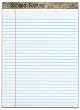 Tops Second Nature Recycled White Legal Rule 50 Sheet 8 1/2x11 Pads 12 Pack (74880)