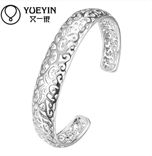 Life winner Aliexpress selling Korean jewelry manufacturers selling 925 silver plated fashion retro small wrapping hollow Bracelet