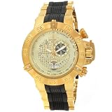 Invicta Mens Subaqua Collection Chronograph 18k Gold-Plated and Black Polyurethane Watch #6230 by Invicta