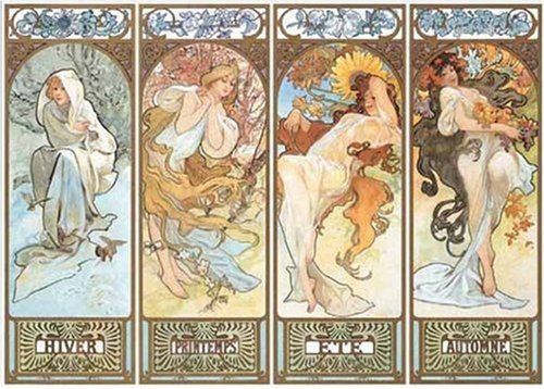 Editions Ricordi  5901N16186- Artstones \"MUCHA THE FOUR SEASONS, 1895\" 1500 Te Preisvergleich