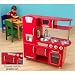 Personalized Red Vintage Kitchen Customize: Yes, Font & Color: Cosmic Blue