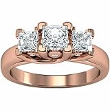 14K Rose Gold Diamond Engagement Ring - 1.50 Ct.
