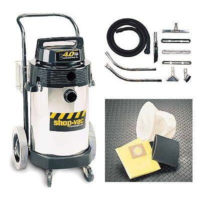 Shop Vac Two-stage 4.0 HP Peak; 10 gallon stainless steel tank