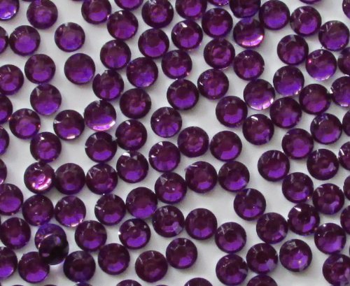 1000pcs Round Flatback Resin Rhinestones 4mm (16ss)--- Purple Amethyst By Pixiheart